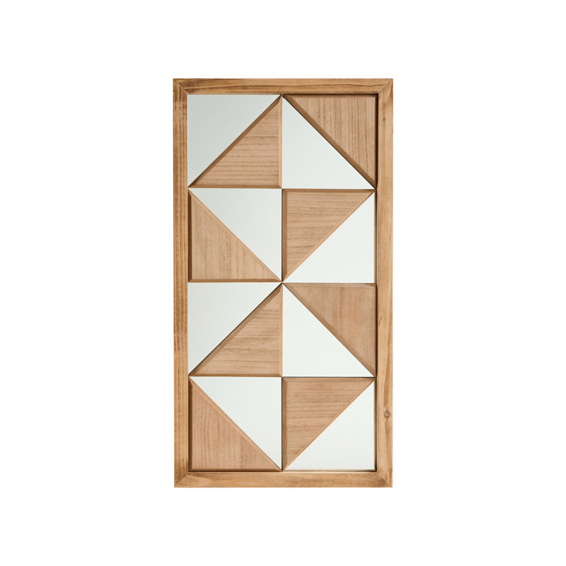 Solid Wood Rectangle Floor Mirror