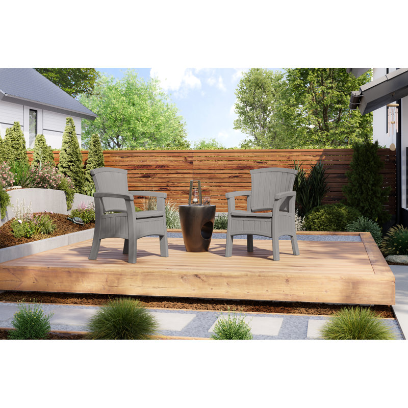 Suncast® Elements® Dining Chairs, Dove Gray