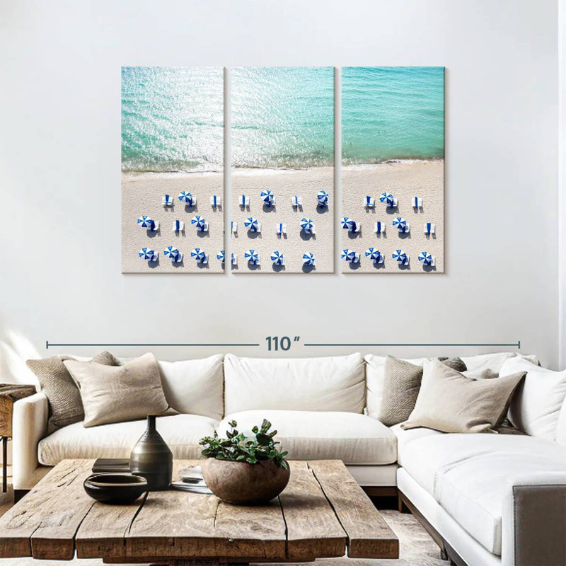 Nicci Aerial South Beach I, 48" H x 74" W
