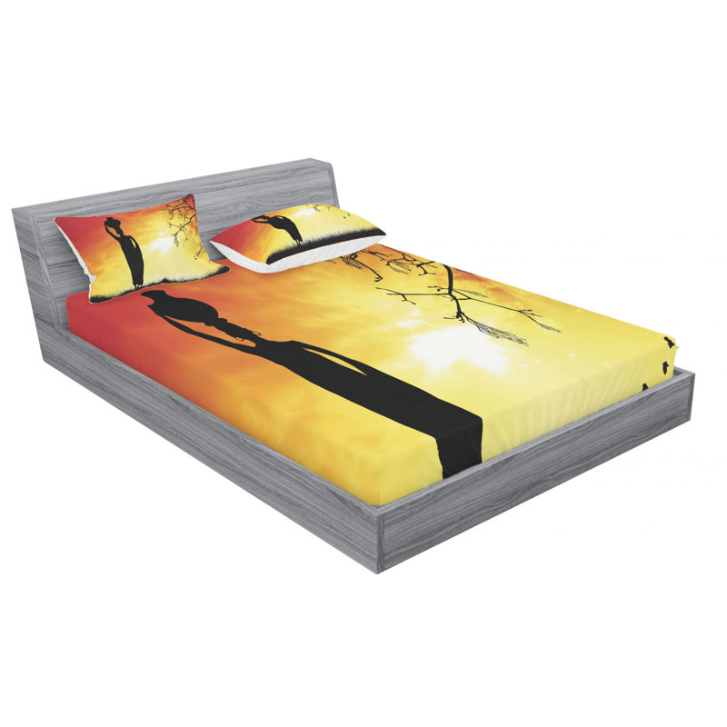 Microfiber Sheet Set, Queen Sheet Set with Pillowcase