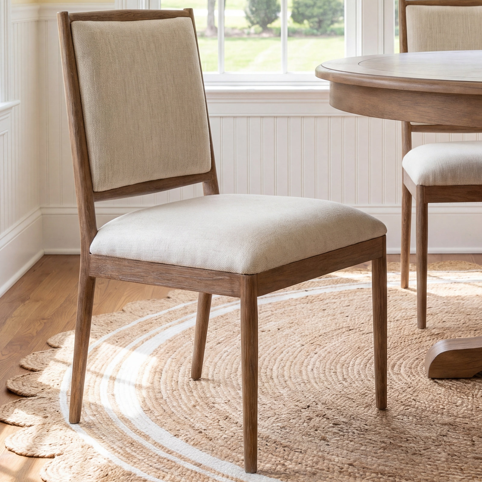Cayenne Oak Side Chair, Cream