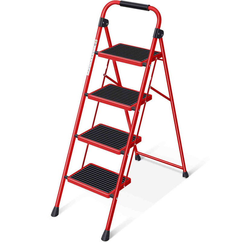 Rubber Step Ladder, Red