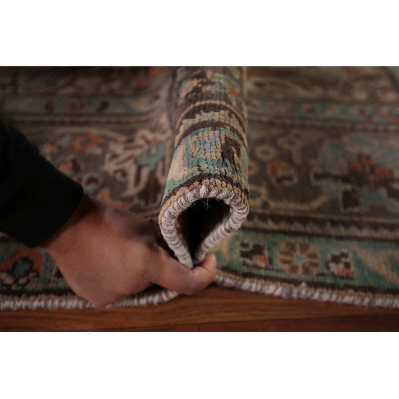 Tapis traditionnel gris en laine délavé 6 x 10