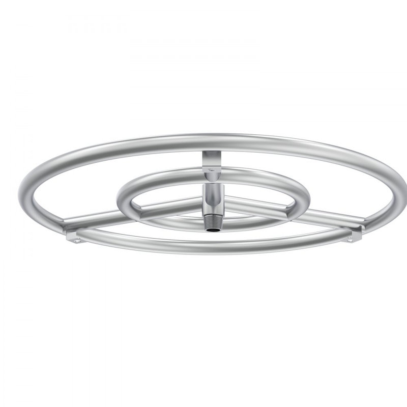 Foyer rond 18 po, ensemble de brûleur en acier inoxydable