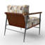 Chaise rembourrée Patchwork