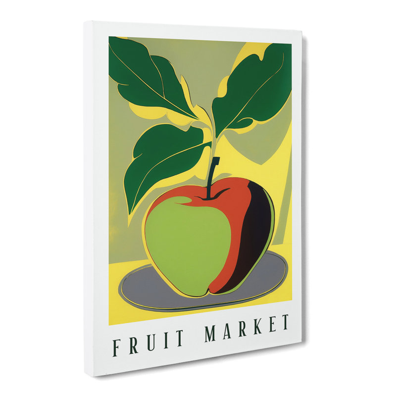 Fruit Market Exhibition Apple Vol.9 - Wrapped Canvas, 50cm H x 35cm W x 3cm D