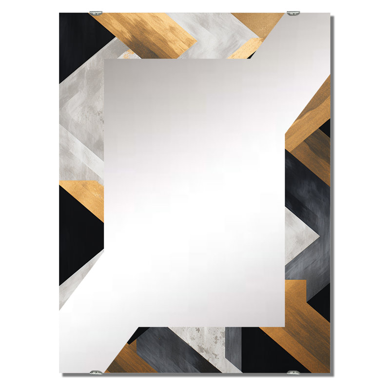 Peitsmeyer - Miroir mural géométrique abstrait MIR134586, 40 po x 30 po