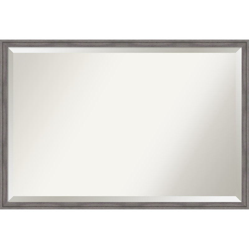 Miroir mural Florence, Rectangle, 25,75 po x 37,75 po, gris