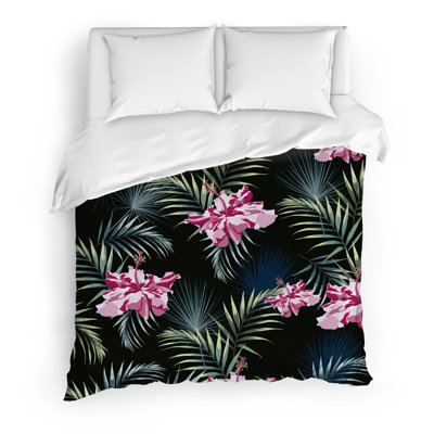 Jungle Foliage Polyester Twill Duvet Cover