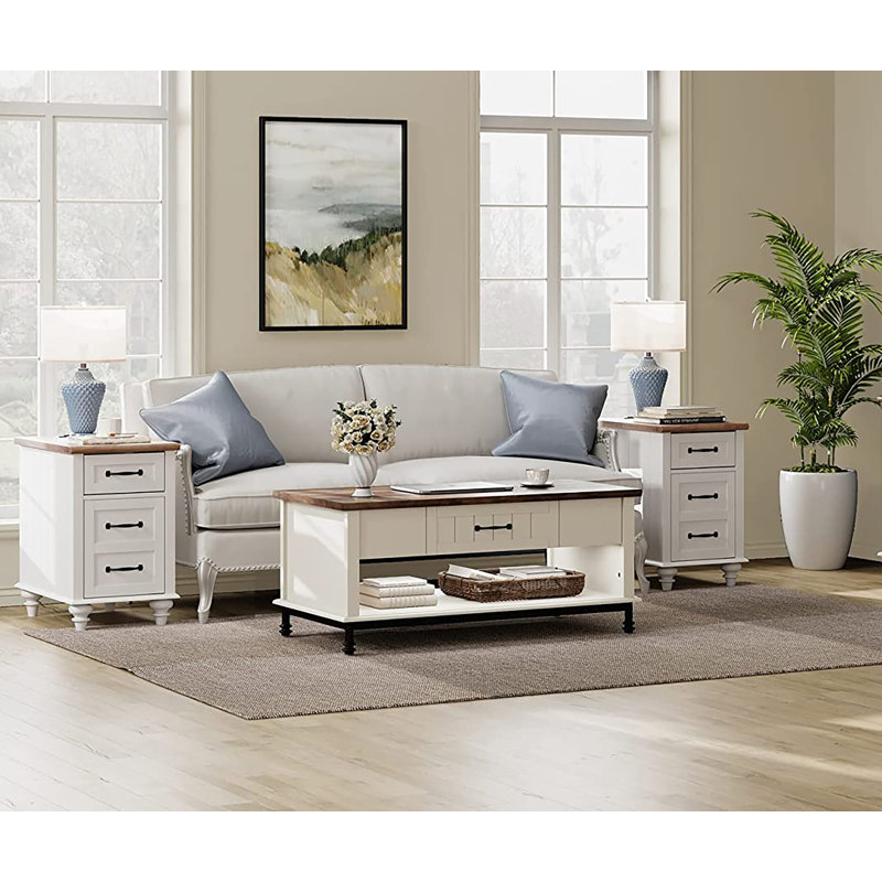 Elcott 3 Pack Tables - Two-tone Elcott 3 Pack Tables - Two-tone