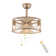 Shondale 7 - Blade Bladeless Ceiling Fan with Light Kit Included