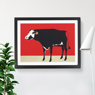Beauteous Cow Abstract - Single Picture Frame Print