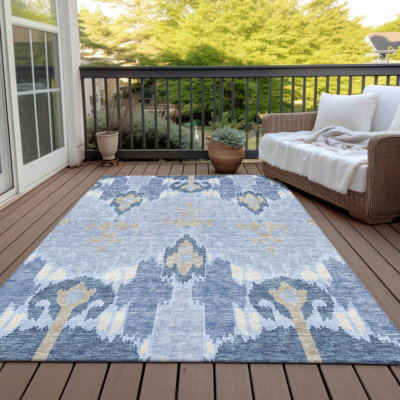 Malchow Washable Southwestern Indoor / Outdoor Rug
