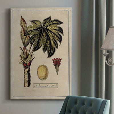 «Crackled Paradise Foliage III», impression sur toile tendue