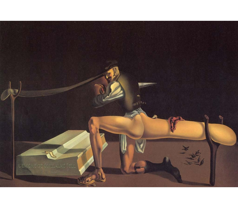 «The Enigma of William Tell» par Salvador Dali, toile tendue avec châssis, H 33 po x l 48 po