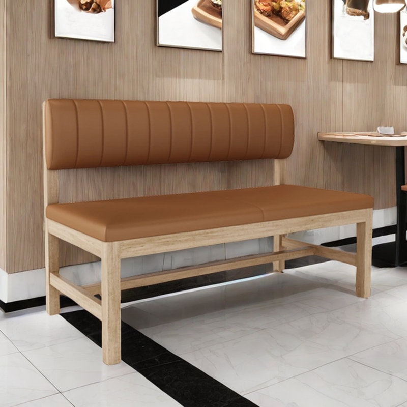 Banc rembourré en similicuir Light Luxury Fashion