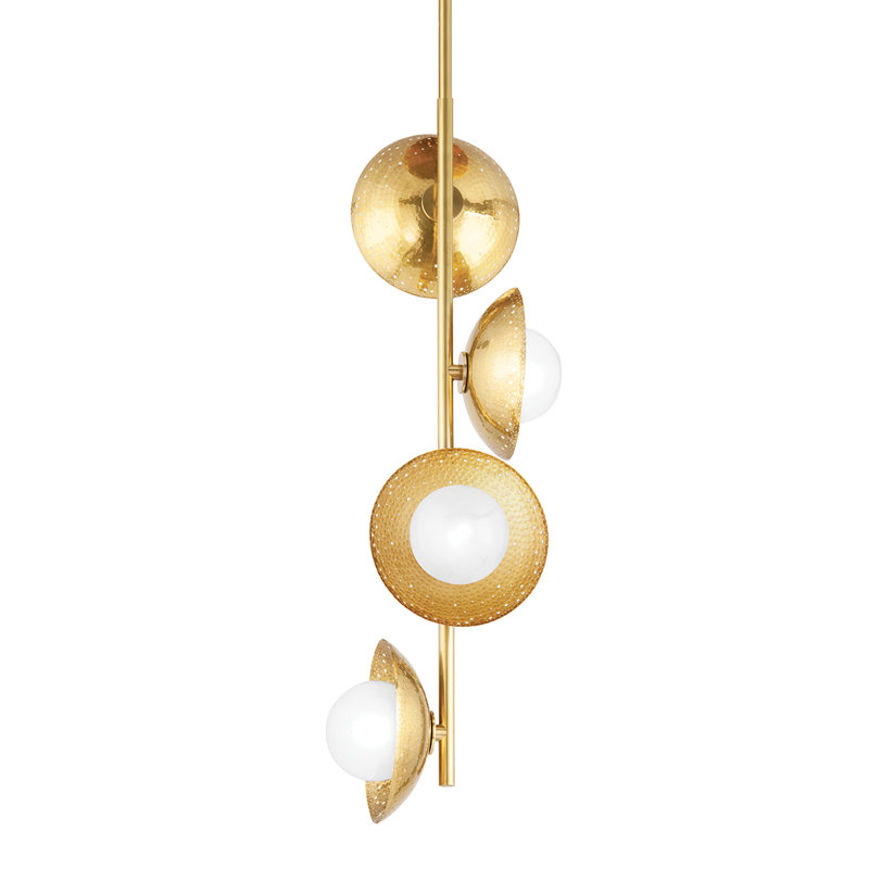 Luminaire suspendu simple à 4 lumières Glimmer