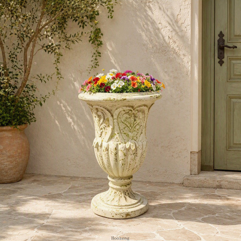 Jardinière MGO couleur rouille, 64,1 x 39,3 x 39,3 cm