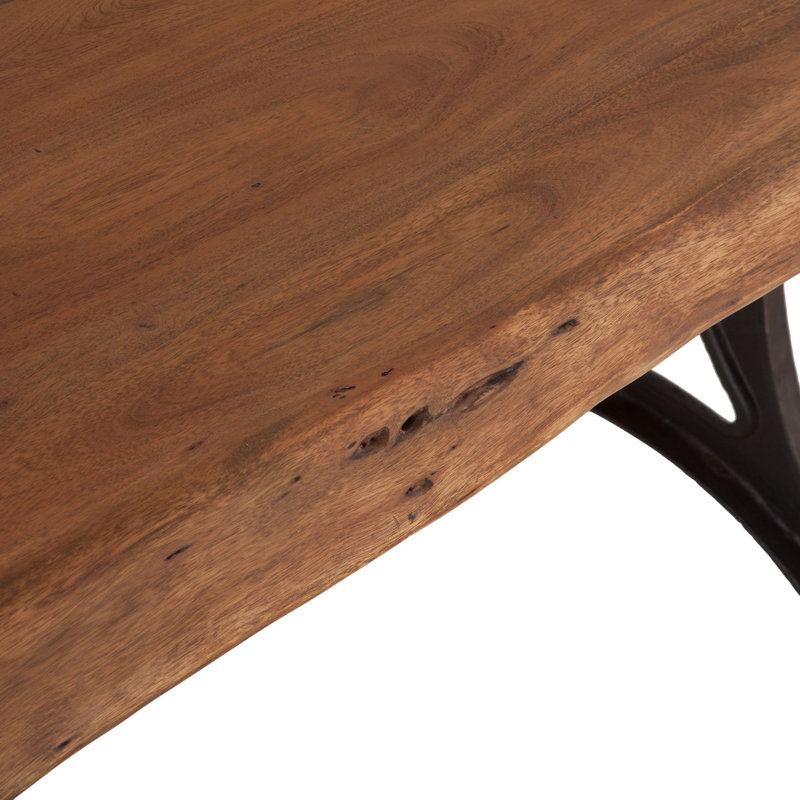 Organic Forge Solid Wood Dining Table, Raw Walnut, 30" H x 106" L x 42" W