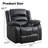 37.1'' Wide Modern and Upholstered Power Faux leather Recliner (Set of 2)-1780835669