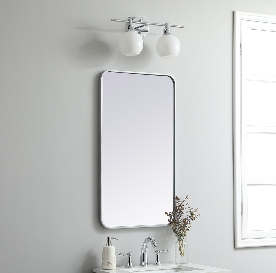 Sabine Accent Mirror, 36'' H x 20'' W, Silver