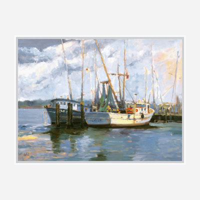 Mayport Shrimp Boat - Artist Enhanced Canvas Print