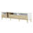 Modern TV With 3 Drawers And Open Shelves, Media Console Table For Tvs Up To 80'', Entertainment Center For Living Room, Color-Matching Design