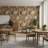 Patchwork Wallpaper Rustic Removable Wall Double Roll