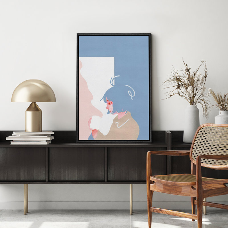 Thinking, Black, 24" H x 16" W