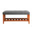 Banc en tissu gris Charla-222646619
