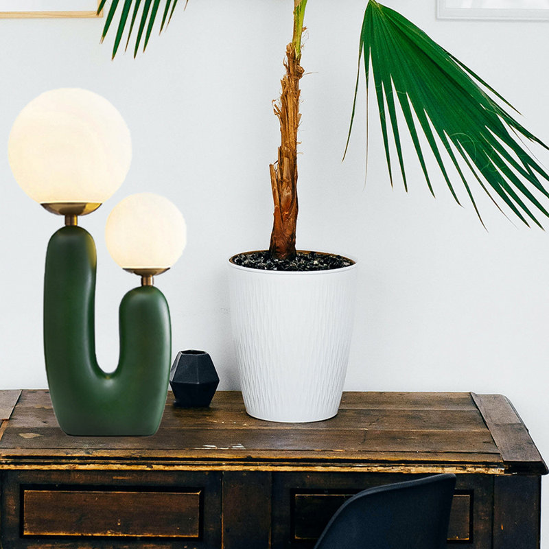 Deshard Resin Novelty Lamp, Green