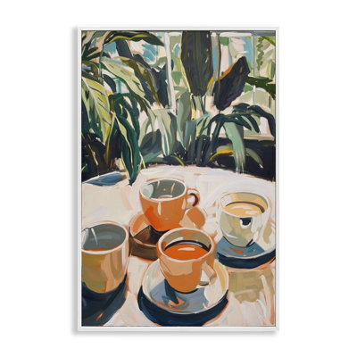  «Coffee Time parmi les plantes», estampe numérique par LSR Design Studio