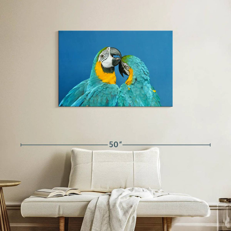 Macaw Love, 24" H x 36" W