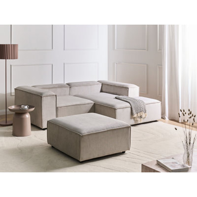 Alexs 3 Seater Corduroy Corner Sofa 