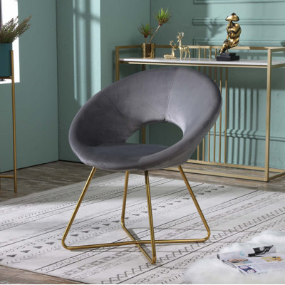 Fauteuil d'appoint en velours