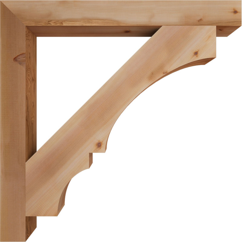 Support de bloc Balboa, L 3 1/2 po x P 38 po x H 38 po, Cèdre rouge de l'Ouest lisse