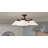 Gelsomina 4-Light Matte Black Semi-Flush Mount Light