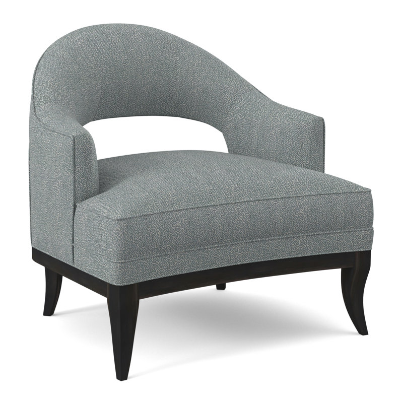 Fauteuil Mariposa, Espresso, Mélange de polyester Maya cyan