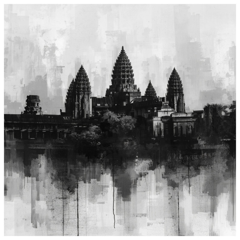 Coussins Angkor Wat, 20 x 20 pouces