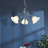 3 - Light Iron Dimmable Geometric Chandelier
