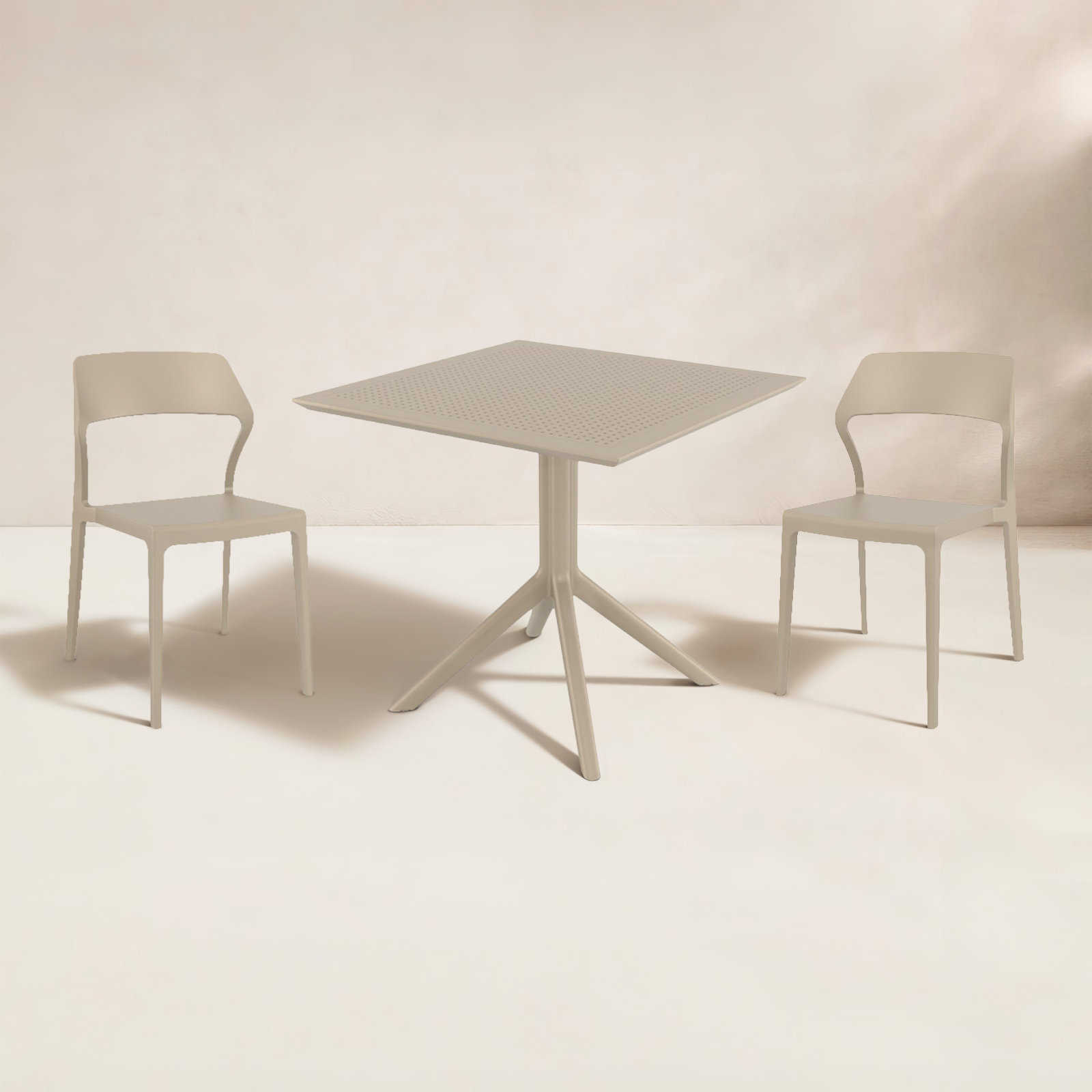 Farrah 32" Patio Bistro Set, Taupe