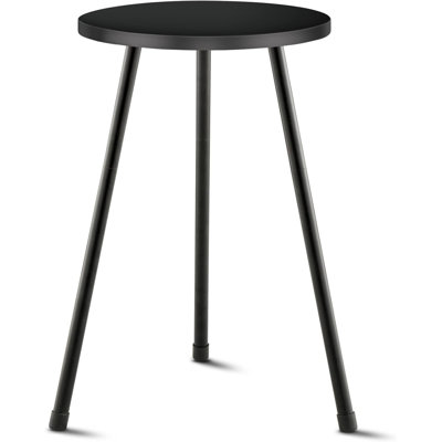 Tall Plant Stand, Mid Century Wood Indoor Plant Stand Black Plant Table for Flower Pots, Metal Plant Holder, Modern Home Decor Small Round Side End Ta by George Oliver