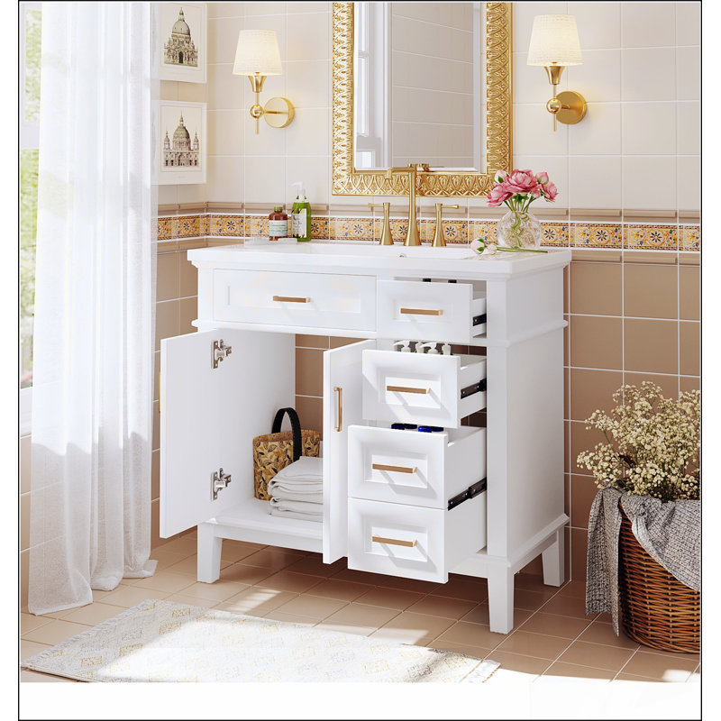 Meuble-lavabo 36 po avec lavabo en résine