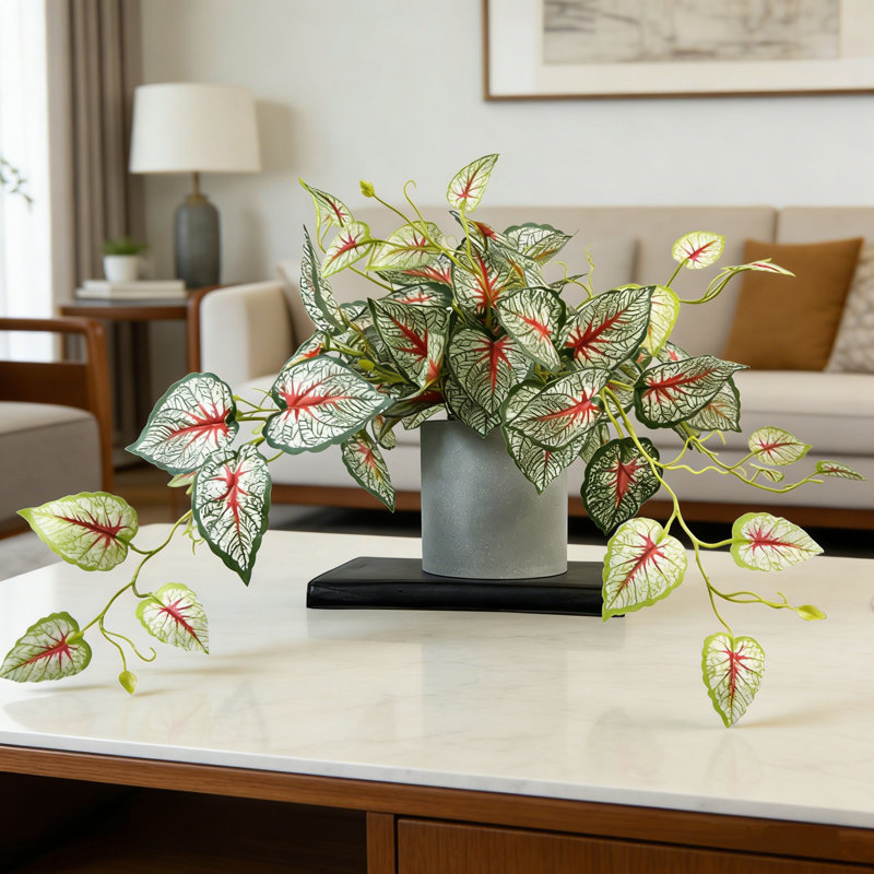 Plantes artificielles avec pot en plastique