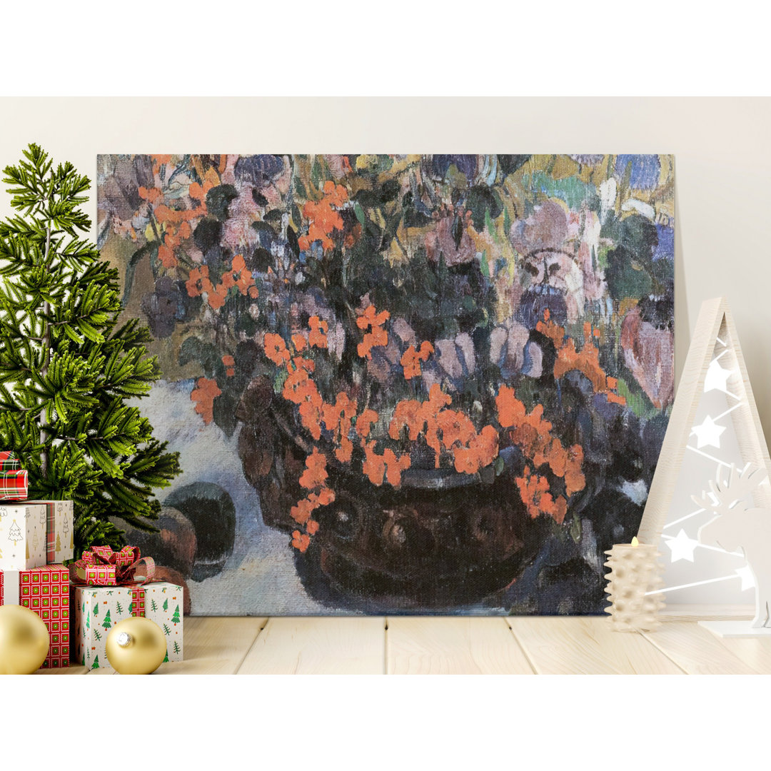 Post Impressionist Floral Still Life Canvas
