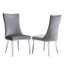 Chaise de salle à manger en velours