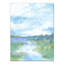 Paysage bleu avec une reproduction d’art sur toile tendue avec des marais