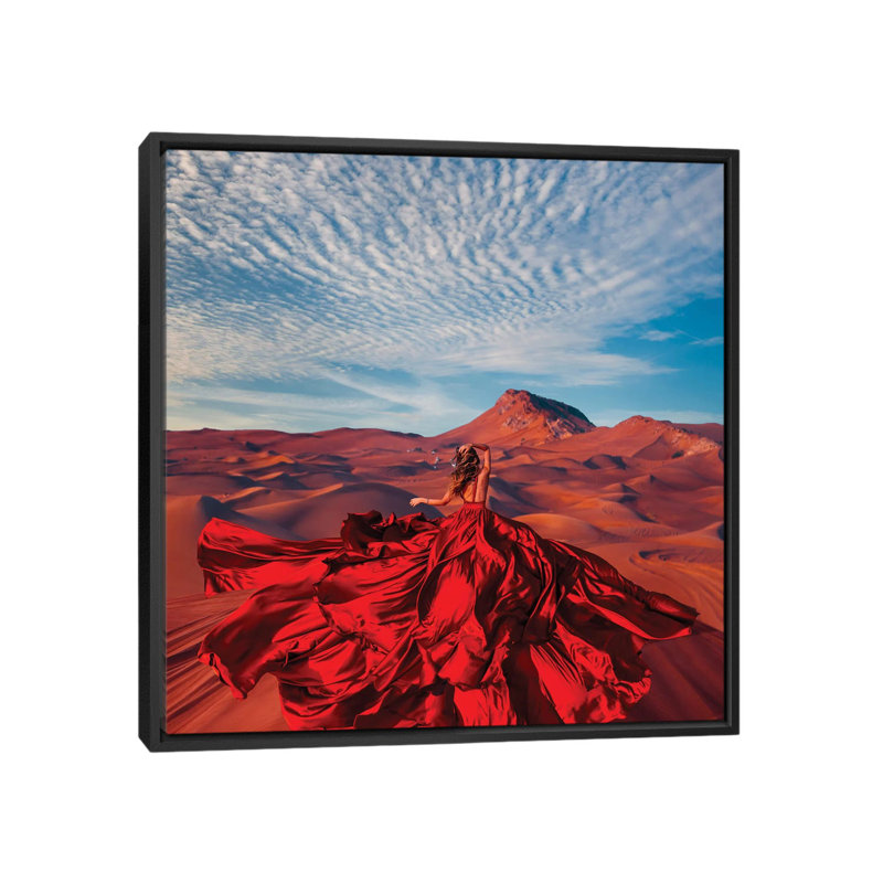 « Bud of the Desert » par Hobopeeba-reproduction de photo, Pas de tapis, H 26 po x l 26 po x P 1,5 po, Toile avec cadre noir