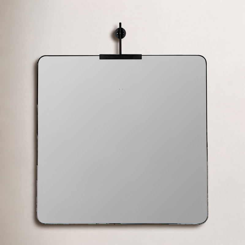 Frida Square Mirror, Black
