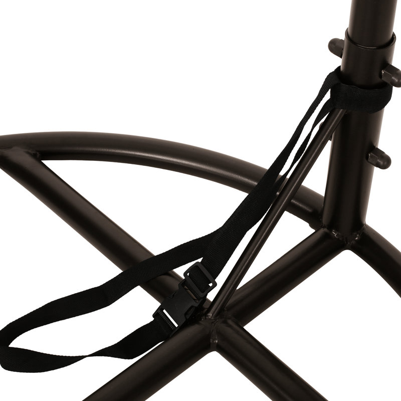 Support de chaise en fer - Résiste bien aux intempéries, compatible avec différentes chaises suspendues, structure robuste, 44 po x 44 po x 80 po, base de 45,1 lb, s'adapte à plusieurs configurations de base,